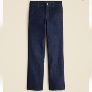 J.Crew Full-length slim-wide trouser jeans CM379 Dark Blue 32T